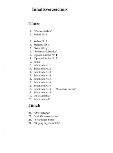 Geigentänze und Jüüzli