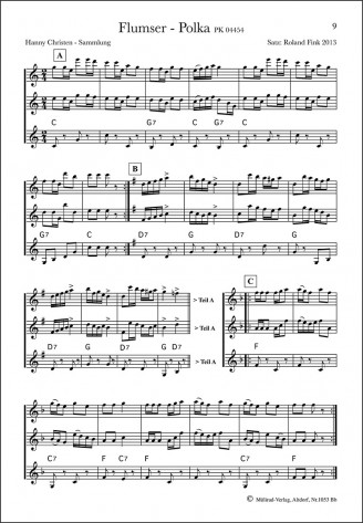 Tänze aus Flums (Heft in Bb)