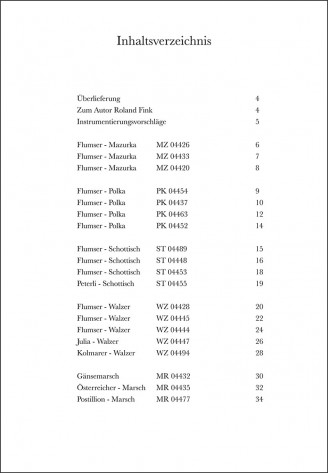 Tänze aus Flums (Heft in C)