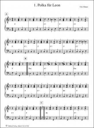 Volksmusik für Anfänger "Klavierbegleitung"