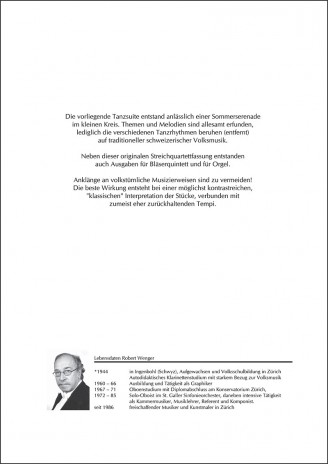 Sieben schweizerische Tänze für Streichquartett